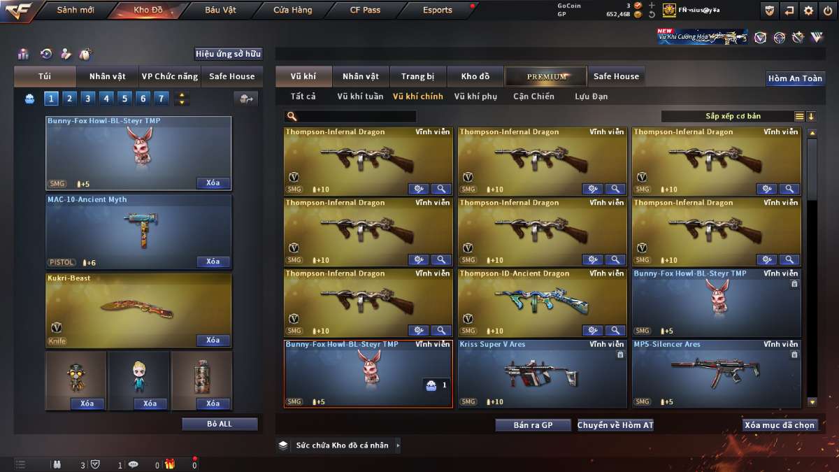 shop acc cf uy tin gia re